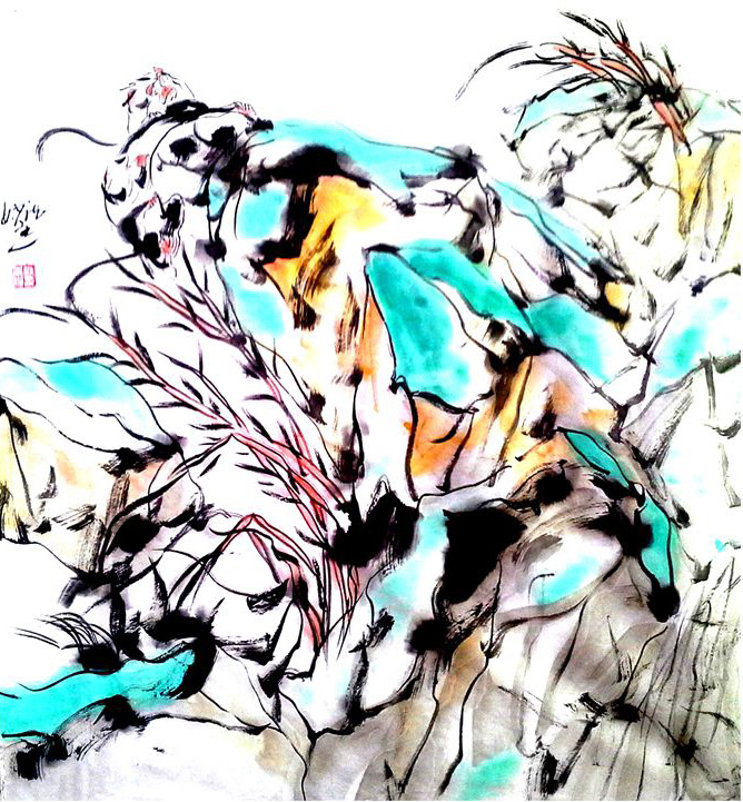 侯景耀国画作品