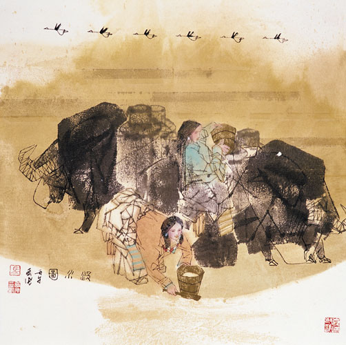 汲水图