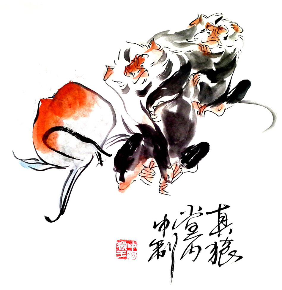 侯景耀国画作品