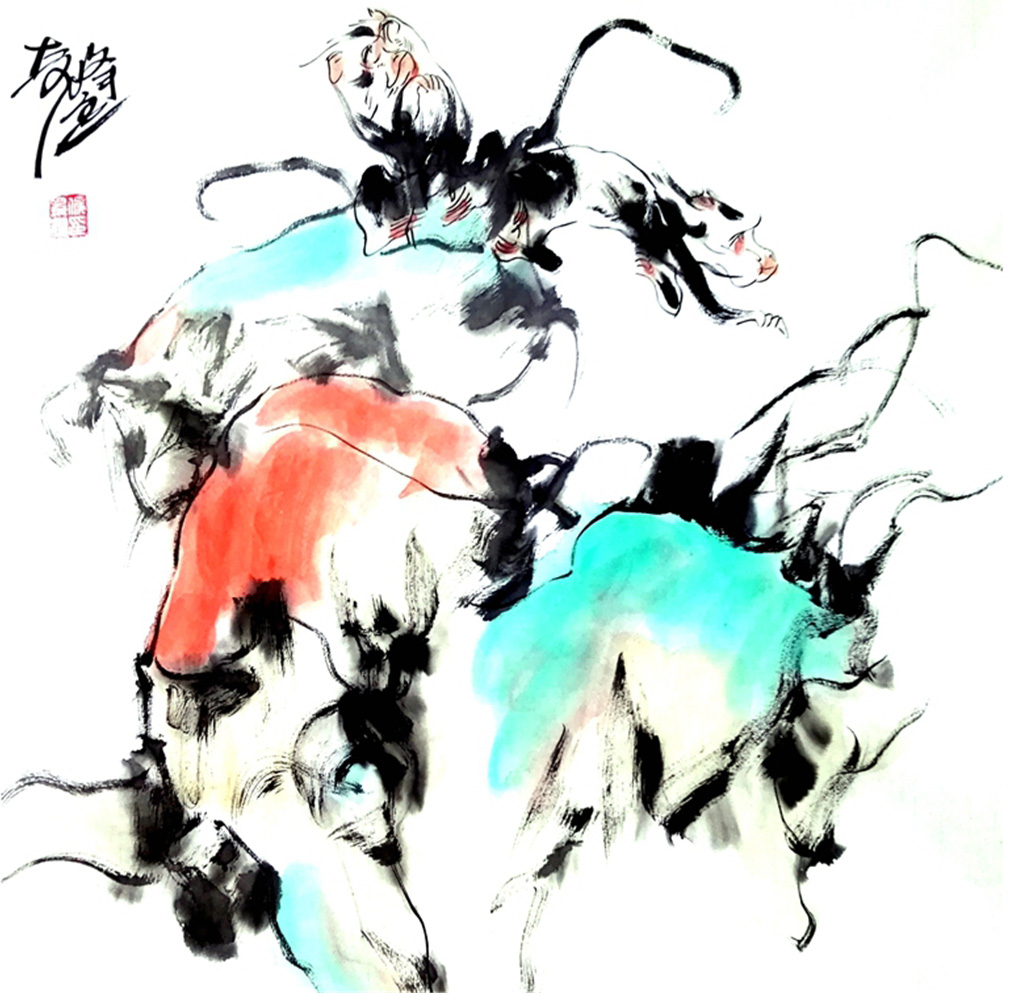 侯景耀国画作品