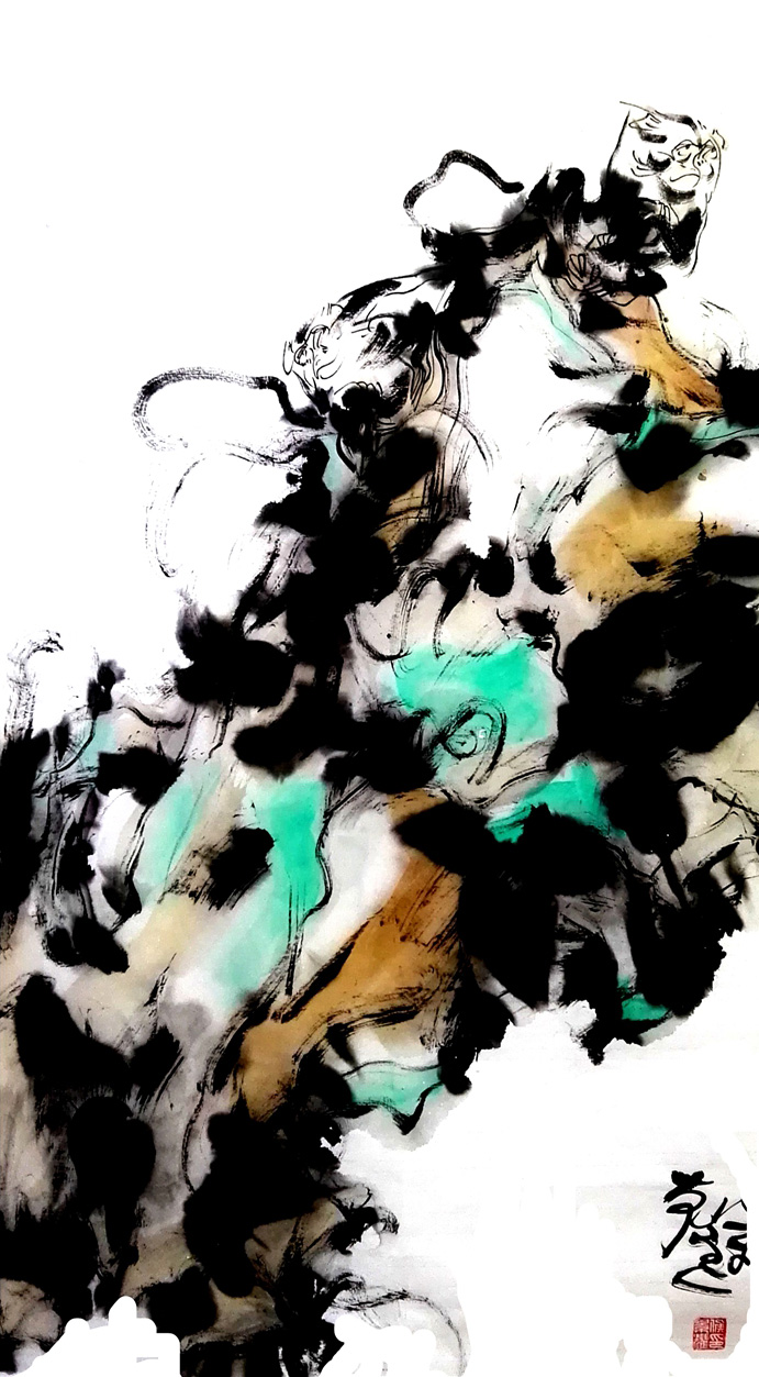 侯景耀国画作品