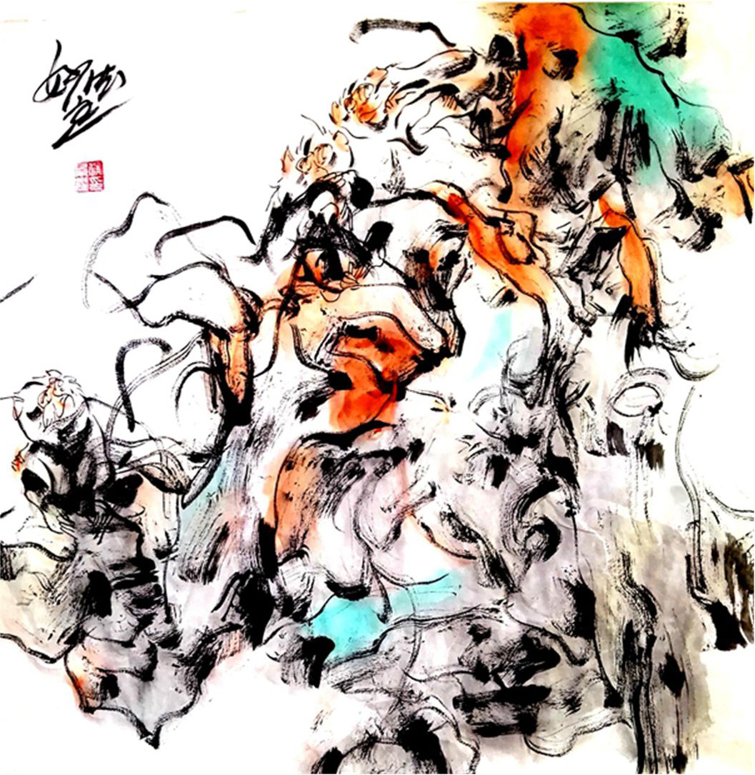 侯景耀国画作品