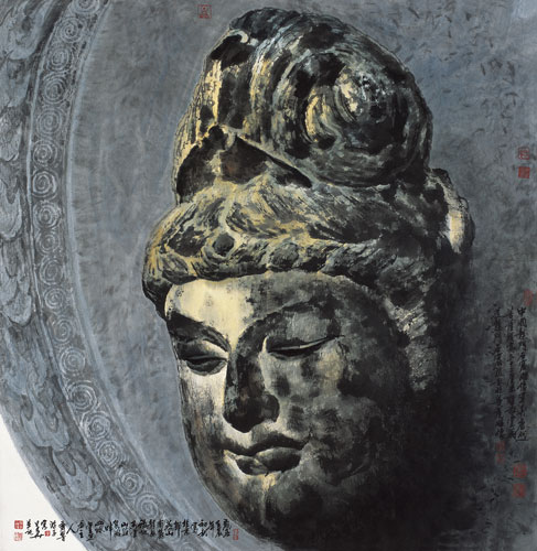 中国石窟菩萨雕像之一