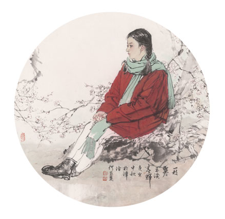 一枝寒玉淡春辉