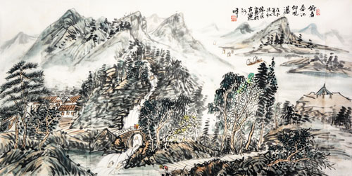 俯看春江仰观瀑