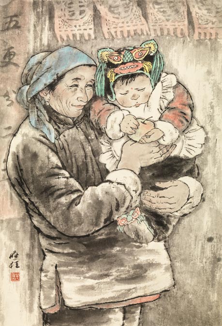 《山村妇女组画之四》