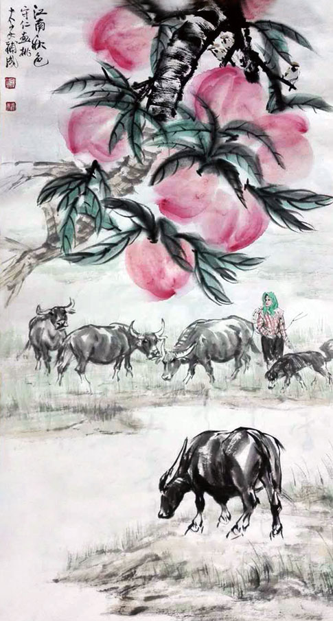 李守仁国画作品